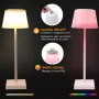 Безжична акумулаторна RGB Димируема LED настолна лампа WOWDSGN/Тъч контрол/IP44 водоустойчива, снимка 10