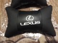 2 броя кожени възглавнички с лого и надпис Lexus кола автомобил джип + подарък, снимка 2