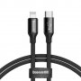 BASEUS CATLYW-C01 - USB Lightning кабел с оплетка за iPhone, iPad и iPod, снимка 1 - USB кабели - 29462166