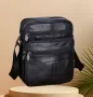 Компактна, Забележима и Стилна Мъжка кожена чанта (черна и кафява) естествена кожа!, снимка 7