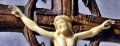 55. Античен, слонова кост Исус Христос 8,3 см, 31 см реалистично издълбано разпятие, кръст, корпус., снимка 3