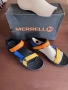 нови големи мъжки сандали Merrell, за разходка, размер 47, цвят син/оранжев, снимка 3