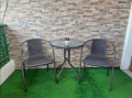 Градински комплект 2 стола с маса, снимка 4