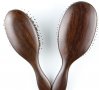 Висококачествен гребен дървен масажебен за коса - еко продукт , снимка 1