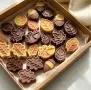 4 есенни листа листо клен лешник силиконов молд форма свещи гипс сапун смола фондан декорация торта , снимка 1