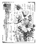 Пощенска Картичка текст с цветя силиконов гумен печат декор бисквитки фондан Scrapbooking