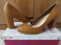 Дамски кафяви обувки, снимка 1 - Дамски обувки на ток - 31831509