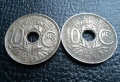 Стара монета 10 сантима 1935 г. и 1936 г.Франция - красиви !, снимка 5