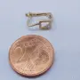 Единична златна обеца Сърце с циркон 14K (585) – 0.50 гр., снимка 2