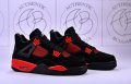 Nike Air Jordan Retro 4 Red Thunder, KAWS, Lightning, снимка 1