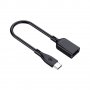 Преходник One Plus NB1233, USB F към Type-C, OTG, 0.15m, Черен, снимка 1 - USB кабели - 34916471