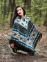 Автентично еквадорско дамско вълнено пончо, различни цветове, снимка 2