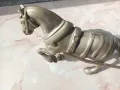 Бронзов кон с каручка, снимка 6