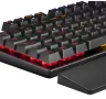 Механична клавиатура Mars Gaming MKXTKL, кабелна компактна геймърска TKL RGB, с опора за китката, снимка 2