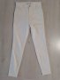 Бели вталени дънки с висока талия Zara M, снимка 3