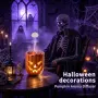 Нов Арома дифузер тиква 300 мл с овлажнител, 7 LED цвята и дистанционно Halloween дизайн, снимка 2