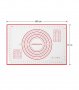 ОРАЗМЕРЕНА СИЛИКОНОВА ПОДЛОЖКА ЗА МЕСЕНЕ И ТОЧЕНЕ НА ТЕСТО - код 2239, снимка 3