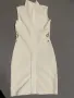 Бандажна бяла рокля по модел на Herve Leger, снимка 2