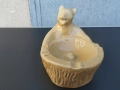 Винтидж порцеланова мечка пепелник, снимка 2