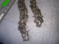 СТАРА МЕДНА ПОСРЕБРЕНА ХЕВИ - МЕТЪЛ ГРИВНА РЯДКА ВИНТИДЖ ПЛЕТКА 70641, снимка 9