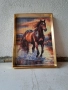 Диамантен гоблен кон-готов и рамкиран, снимка 3