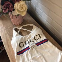 Цял Бански Гучи ХС,С*бял Gucci, снимка 7 - Бански костюми - 31965252