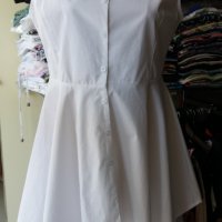 РАЗКОШНА бяла риза без ръкав размер ХЛ, снимка 1 - Ризи - 29349634