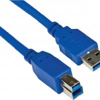 Кабел USB3.0 към USB Type B 1.5m Син VCom SS001294 Cable USB - USB Type B M/M, снимка 1 - Кабели и адаптери - 34333471