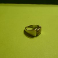 Сребърен пръстен с розов кристал, снимка 3 - Пръстени - 38356108