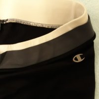 Спортни черни клинове със сиво и бяло на кръста и прозрачен щамп под коляното, еластични, спортни, снимка 17 - Клинове - 37402435