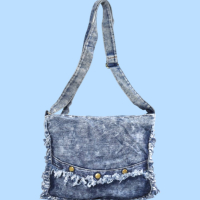 Ежедневна дънкова дамска чанта тип торба//3 модела, снимка 2 - Чанти - 44655788