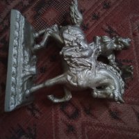 Сувенир стар кон с конник ловец  29123, снимка 4 - Декорация за дома - 37270650