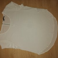 Бяла блузка Only , снимка 1 - Тениски - 37693179