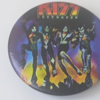 Kiss - metal. rock. метъл . рок значка с групата, снимка 1 - Колекции - 42311313