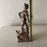 стара метална статуетка, снимка 2 - Статуетки - 42198826