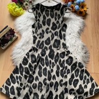 Леопардова рокля, снимка 1 - Рокли - 40843602