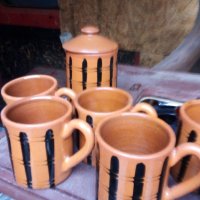 Стар керамичен сервиз за кафе от соца , снимка 2 - Антикварни и старинни предмети - 35289448