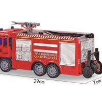 Пожарникарска кола с дистанционно ,звук и светлина , снимка 3 - Коли, камиони, мотори, писти - 40844200