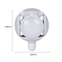 Сгъваема LED лампа с форма на топка 40W, 7200K, стандартна фасонка E27, снимка 7 - Лед осветление - 42692515