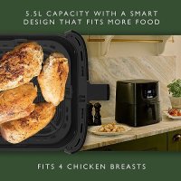 Нов Въздушен фритюрник Dualit 5,5L здравословно готвене Air Fryer кухня дом, снимка 7 - Фритюрници - 42522822