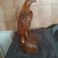стара дървена статуетка-орел, снимка 1 - Други ценни предмети - 37409824