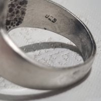 Vintage сребърен пръстен 925 с тюркоаз , снимка 5 - Пръстени - 44200326