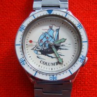 Рядък мъжки руски ръчен часовник Полет Columbus, снимка 2 - Антикварни и старинни предмети - 38850647