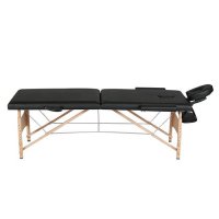 Сгъваема Двусекционна масажна кушетка Standard  – черен цвят, снимка 4 - Кушетки - 37659221