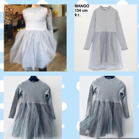 Mango рокля с тюл за момиче 9 г, 134 см, снимка 1 - Детски рокли и поли - 44684284