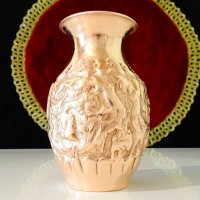 Медна ваза Исфахан Каламзани. , снимка 1 - Антикварни и старинни предмети - 37417712
