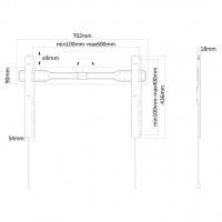 Стойка, Neomounts by NewStar Flat Screen Wall Mount (fixed), снимка 3 - Стойки, 3D очила, аксесоари - 38516374