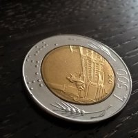Монета - Италия - 500 лири | 1990г., снимка 1 - Нумизматика и бонистика - 29631082