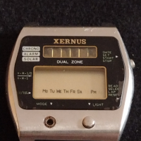 Колекционерски електронен часовник XERNUS CHRONO, ALARM,SOLAR топ модел перфектен - 26819, снимка 2 - Антикварни и старинни предмети - 36555092