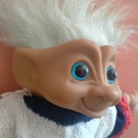 Колекционерски Играчка Кукла Трол Troll ACE Novelty 1992 30 см + коса, снимка 9 - Колекции - 42496458
